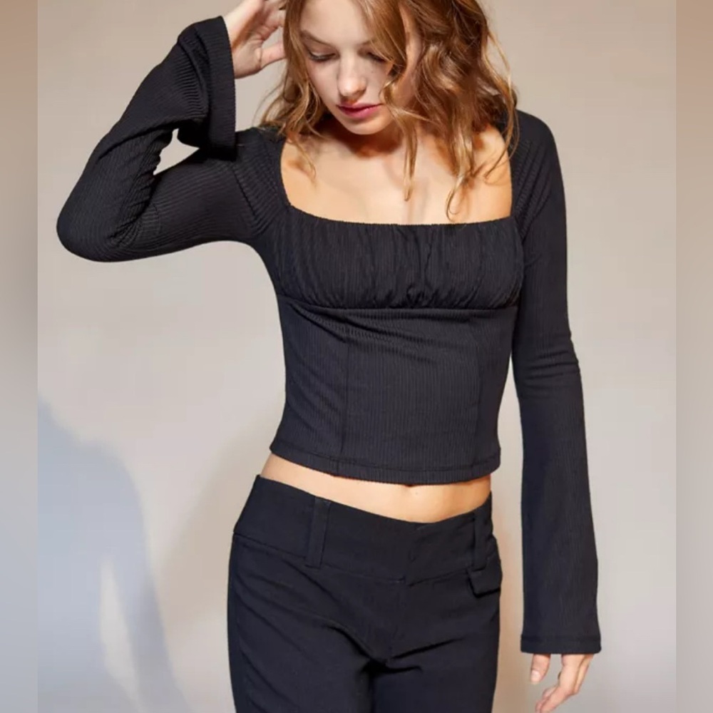 NWT Urban Outfitters Hallie Top black